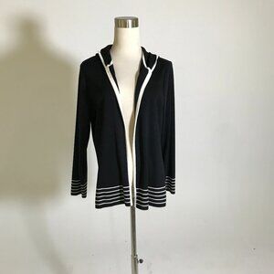 Black and White Misook Zip Up